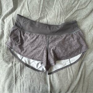 Lululemon Speed Short size 6 gray